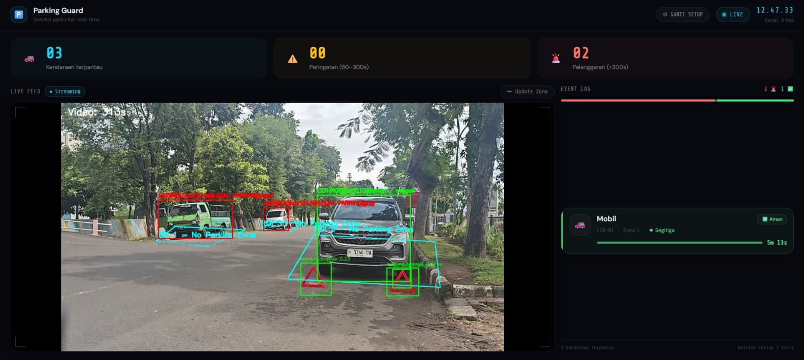 Violation detection