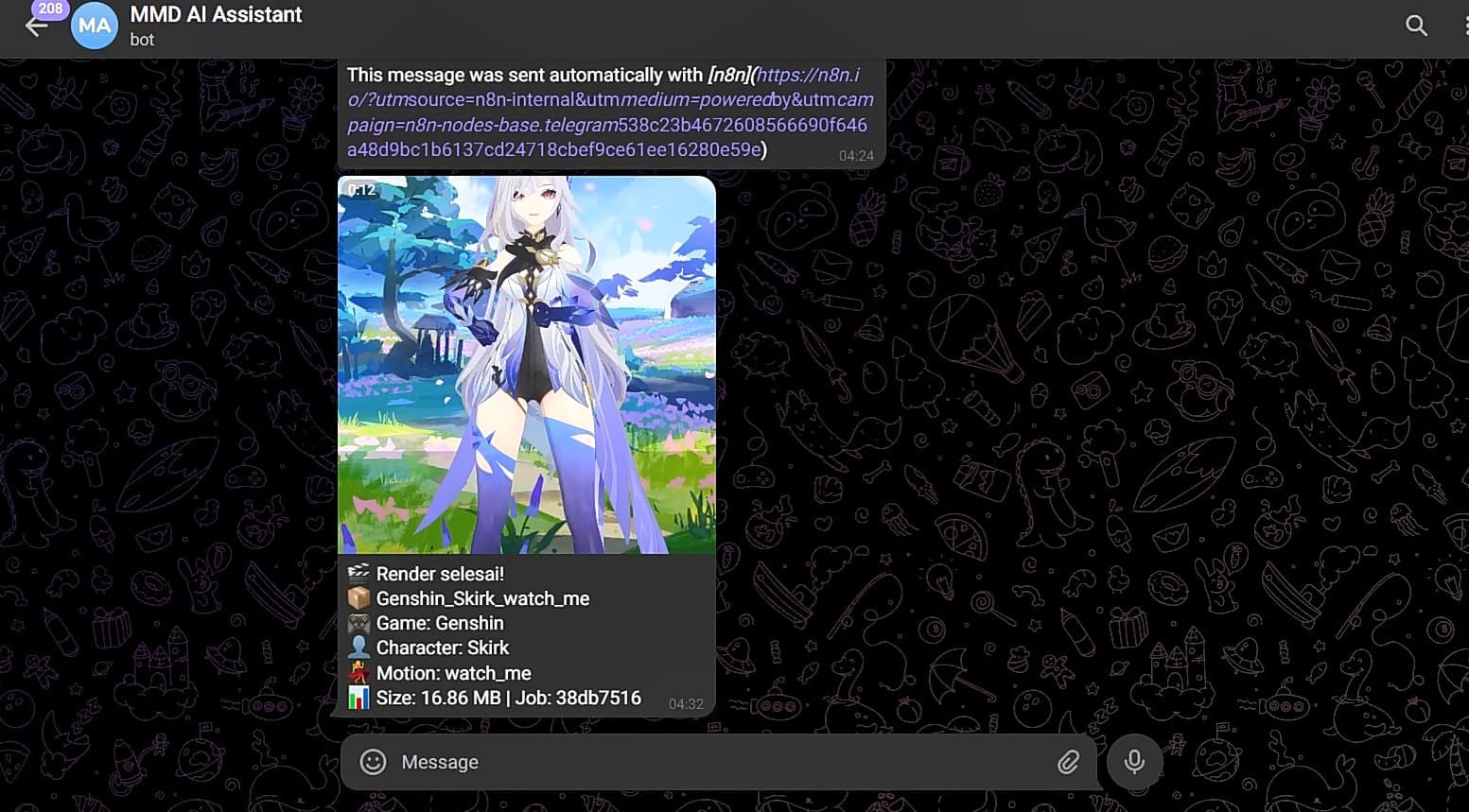 Telegram bot interface